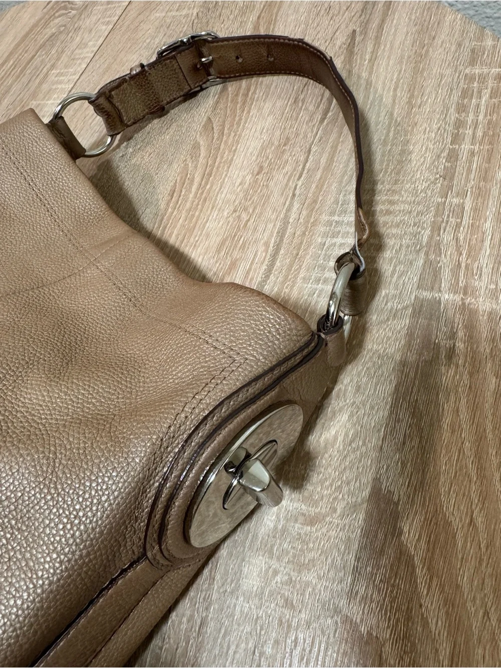 Coach pebbled leather